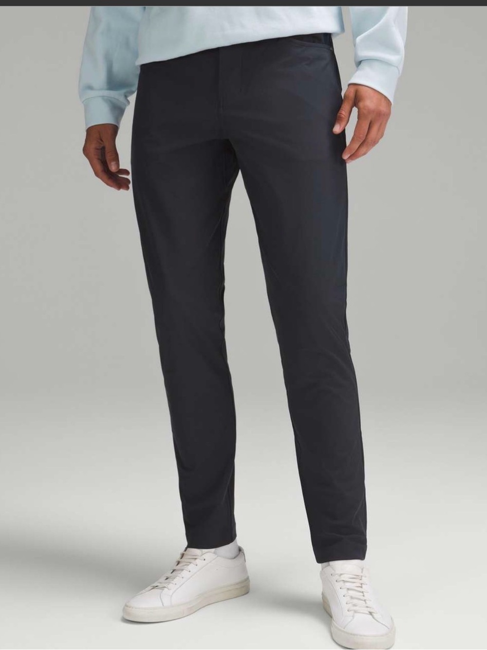 Lululemon Black ABC Pants Sz 35x27 Slim-Fit Pant Warpstreme Business Casual